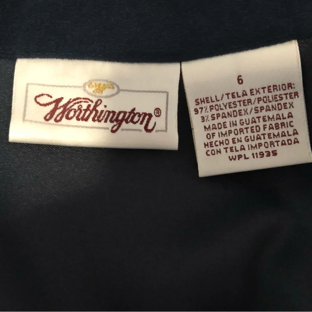 NWT Sz 6 Navy Worthington Blazer/Jacket - Picture 8 of 9